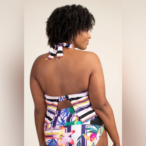 Trina Turk Multicolor Floral Swimsuit - Picture 2 of 8